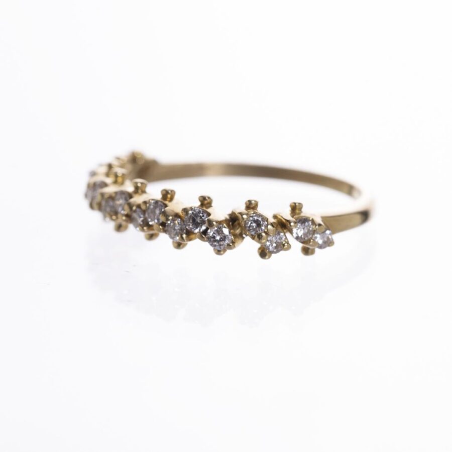 Anillo en oro con brillantes - Imagen 2