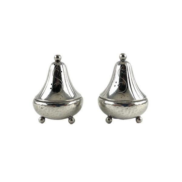 Par de saleros dinamarqueses en plata Jensen