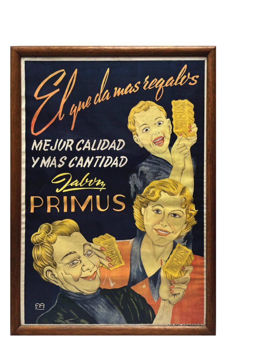 Afiche para la jabones Primus