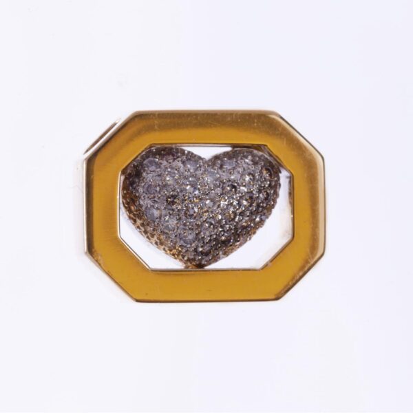 Colgante en oro 18 K y brillantes