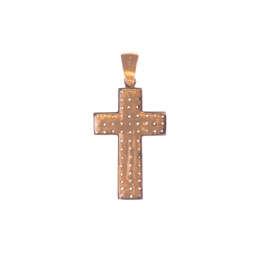 Cruz en oro 18 K y brillantes - Imagen 2